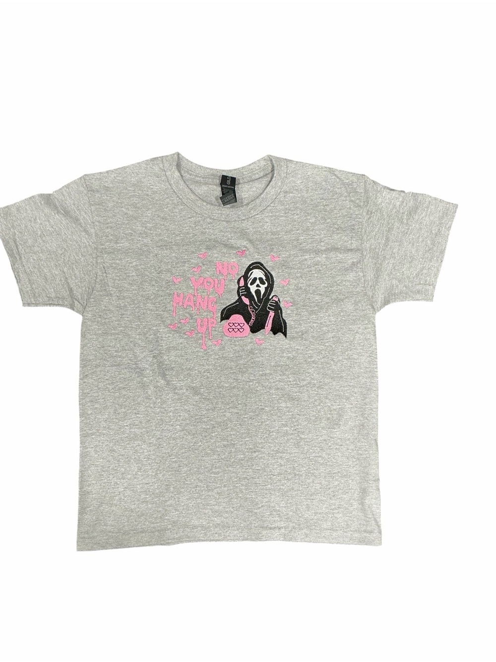 No You Hang Up Embroidered Tee